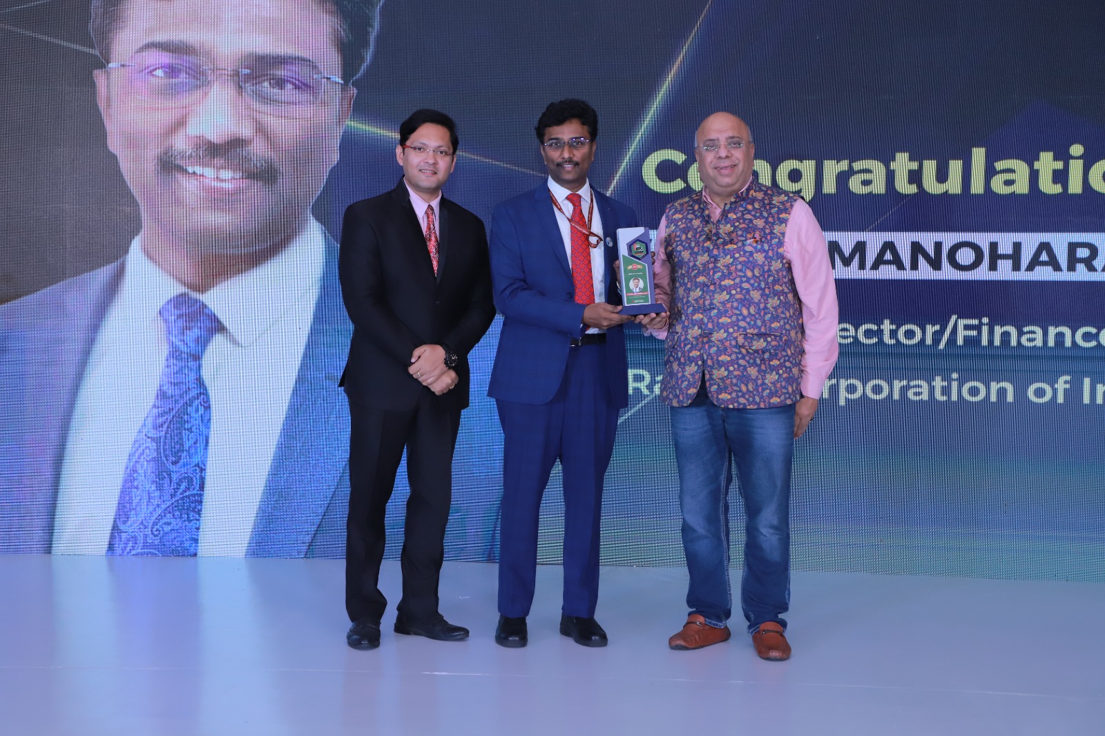 Director/Finance, RailTel Conferred with 'Best CFO of PSU' award at BWBusinessworld 7th BW CFO World Finance Leadership & Strategy Summit